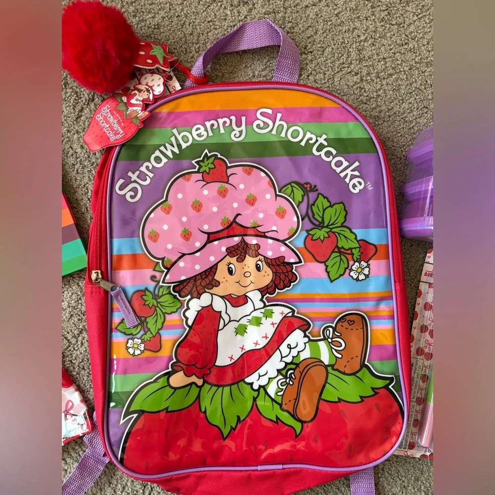 STRAWBERRY SHORTCAKE ✨ Kids Backpack Set